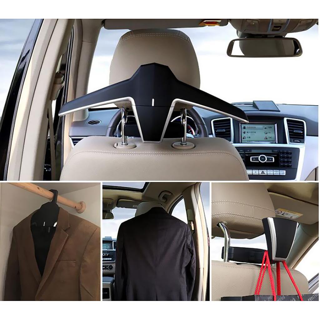 Universal Car Back Seat Headrest Coat Hanger,   Car Coat Holder for Purse Handbag Shopping Bag Cloth