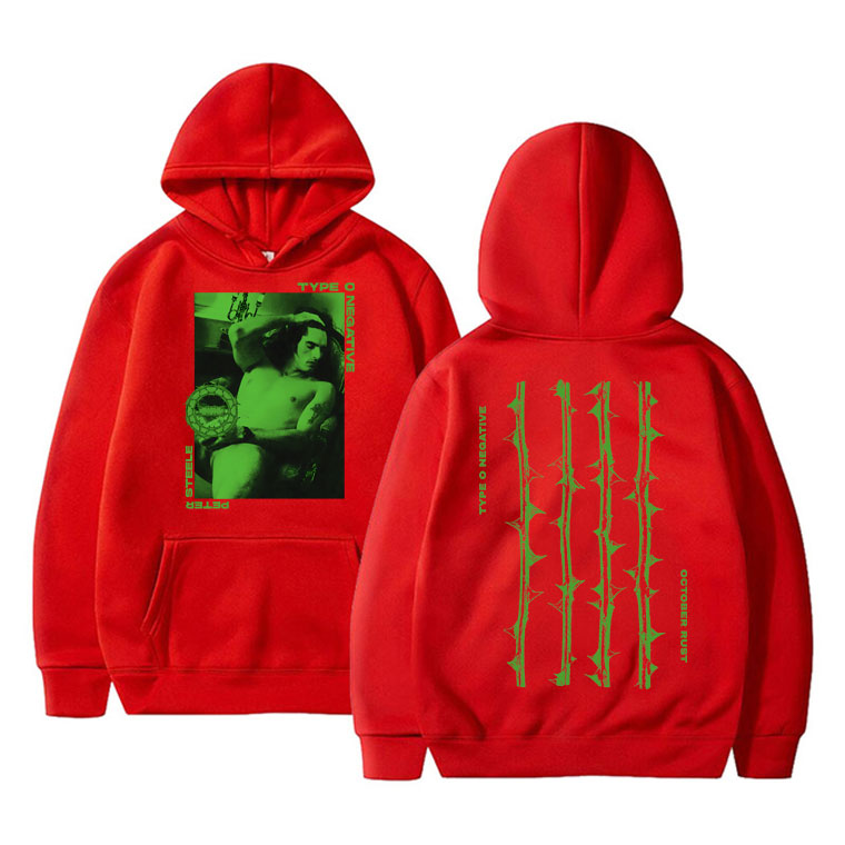 Typ O Negative Kunst Ästhetische Hoodie Männliche Mode Hohe Qualität Hoodies männer Retro Streetwear Männer Frauen Vintage Rock Sweatshirt – Detail 6