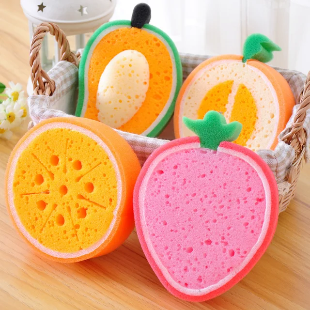 Dropship Dishwashing Sponge Kitchen Supplies Tools Cute Fruit