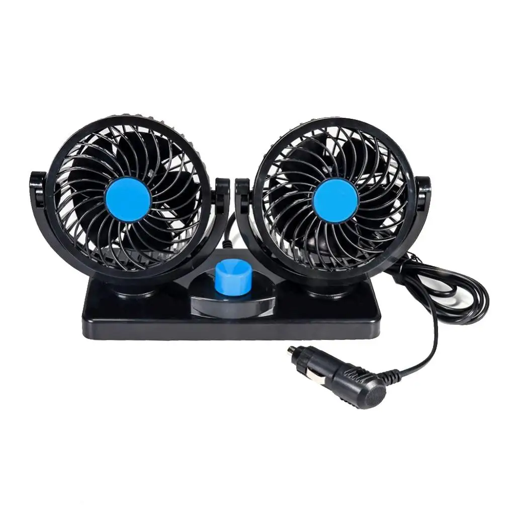 12 Fan Vehicle Truck 360 Rotatable Auto Cooling Two Speeds