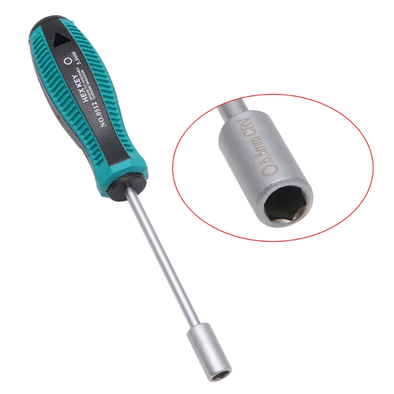 Description Picture 2 of itemMetal Socket Driver Wrench Screwdriver Hex Nut for KEY Nutdriver Hand Tool 5.5mm