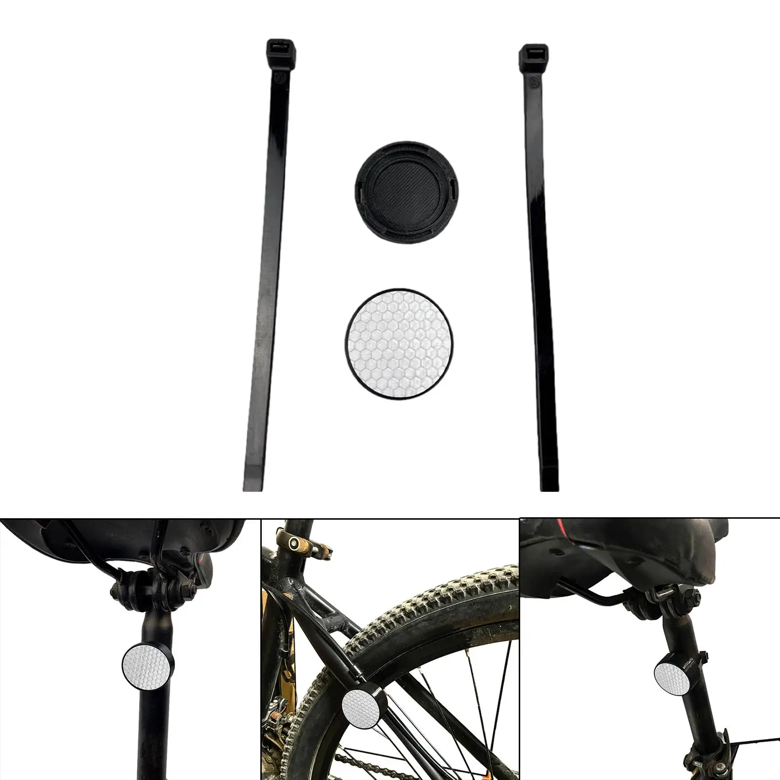 Bike Reflector Loop Holder Anti under Seat Location  Installation  Safety Hidden Bracket for Holder Road