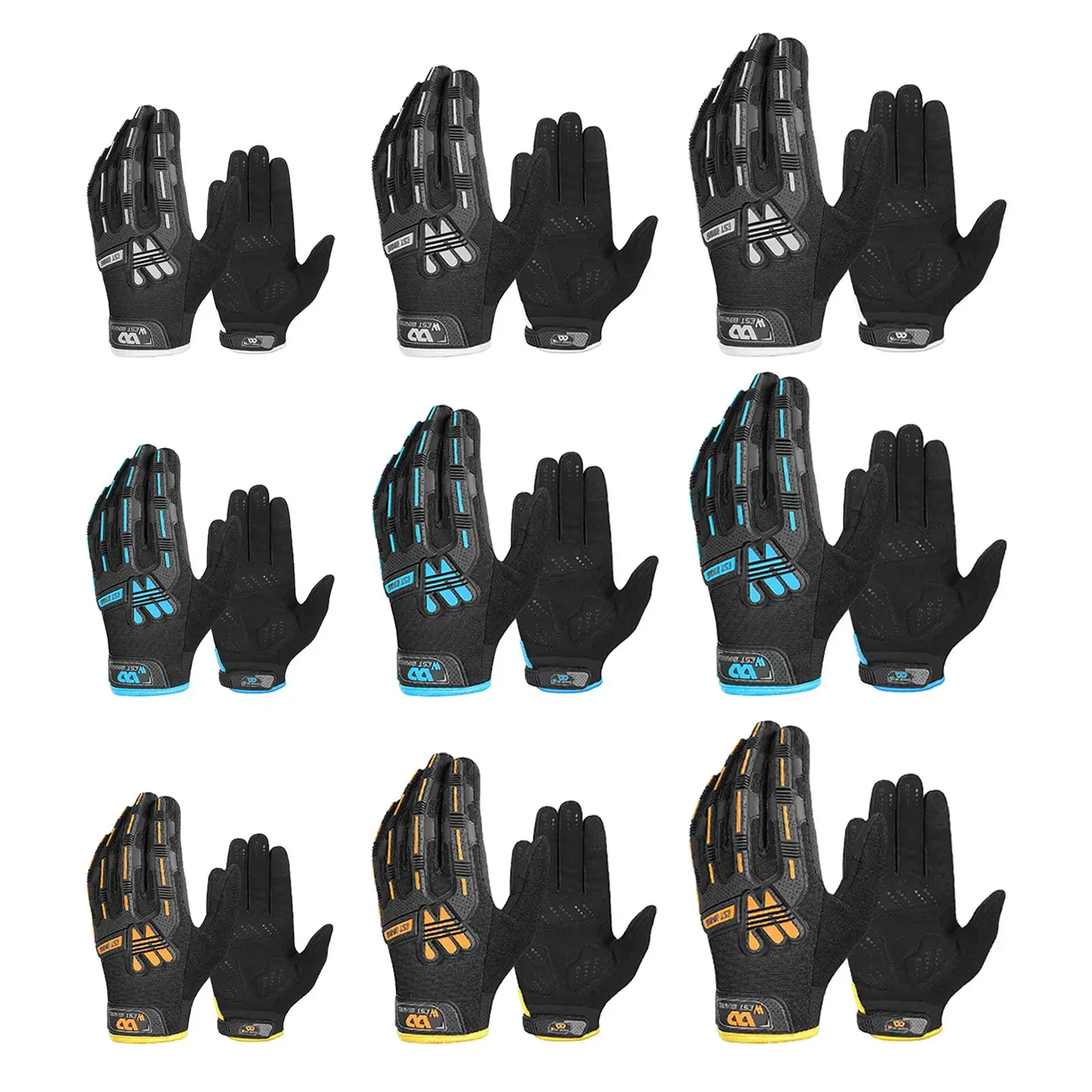 Full Finger of Touch Screen Motorcycle Gloves  Absorption Bike Gloves Sport Gloves Fits  ATV UTV Motocross Outdoor Men