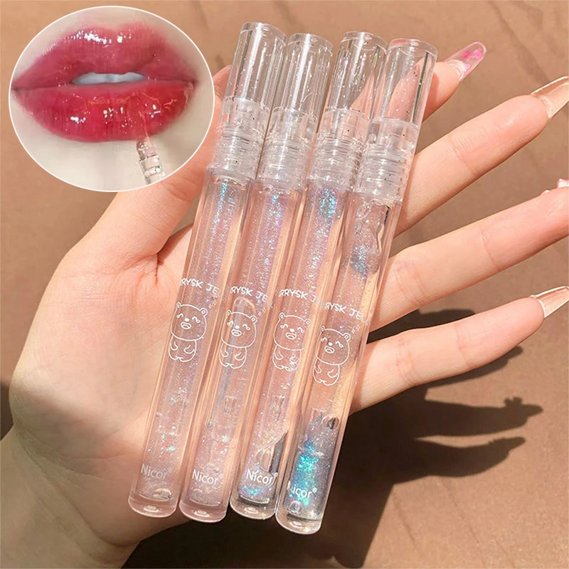 Best of High Glossy Transparent Lip Gloss Lasting Moisturizing Nourishing Shiny Crystal Jelly Lipstick Reduce Lip Lines Makeup Cosmetics Reviews & Tips