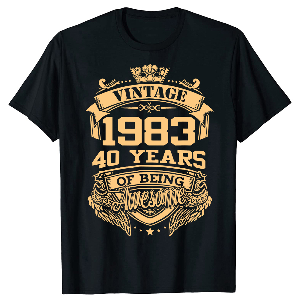 Title 6, 2023 mode t-shirt 40 ans Vintage 1983 édition l...