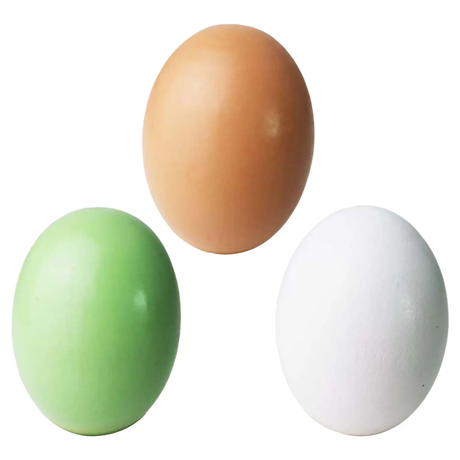 3Pcs Wooden Simulation Eggs Decoration Educational Toy Gifts Multipurpose Model