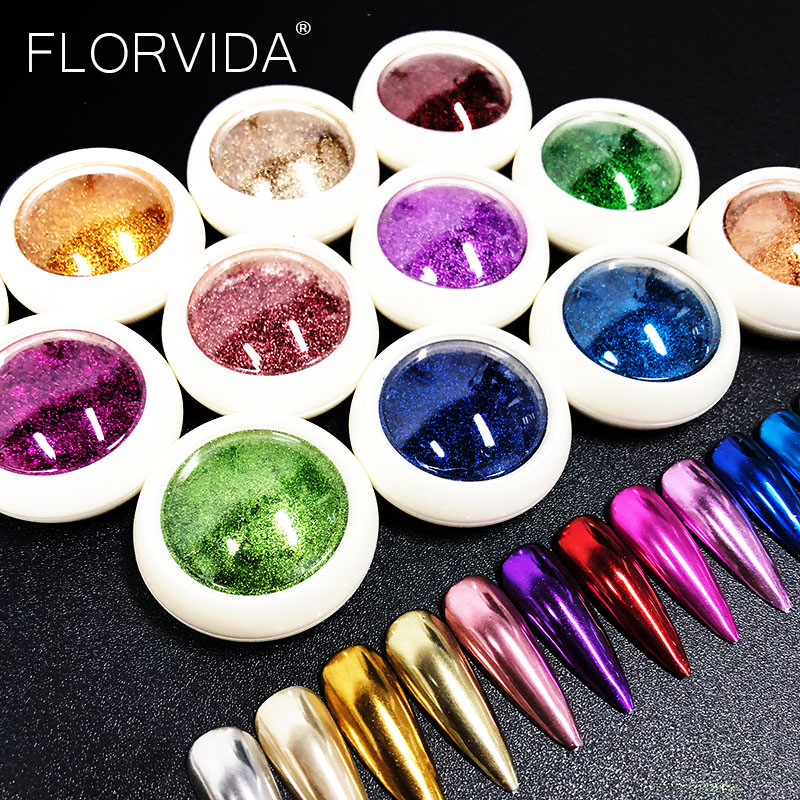 Best of Nail Art Magic Mirror Powder Laser Charm Pigment Glitter Holographic Chrome Dust Rub On Nails Sparkly Decorations For Manicure Reviews & Tips