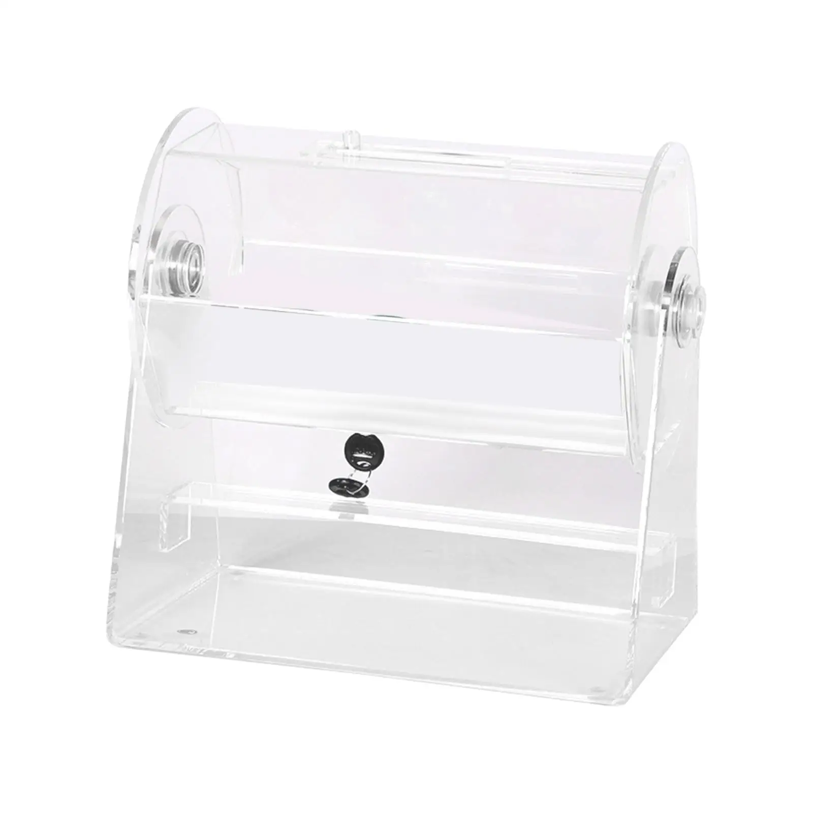 Acrylic Raffle Drum Parent Child Games Raffle Case Turntable Selection Machine Lottery Machine for Holiday Lotteries Party Home