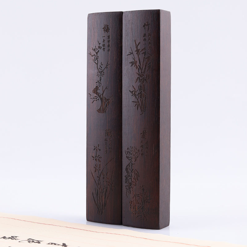 Chinesischen Schriftzug Briefbeschwerer Holz Pinsel Malerei Kalligraphie Briefbeschwerer 19,8-30cm Sandelholz Pisa Papeles Papier Presse Prop – Detail 10