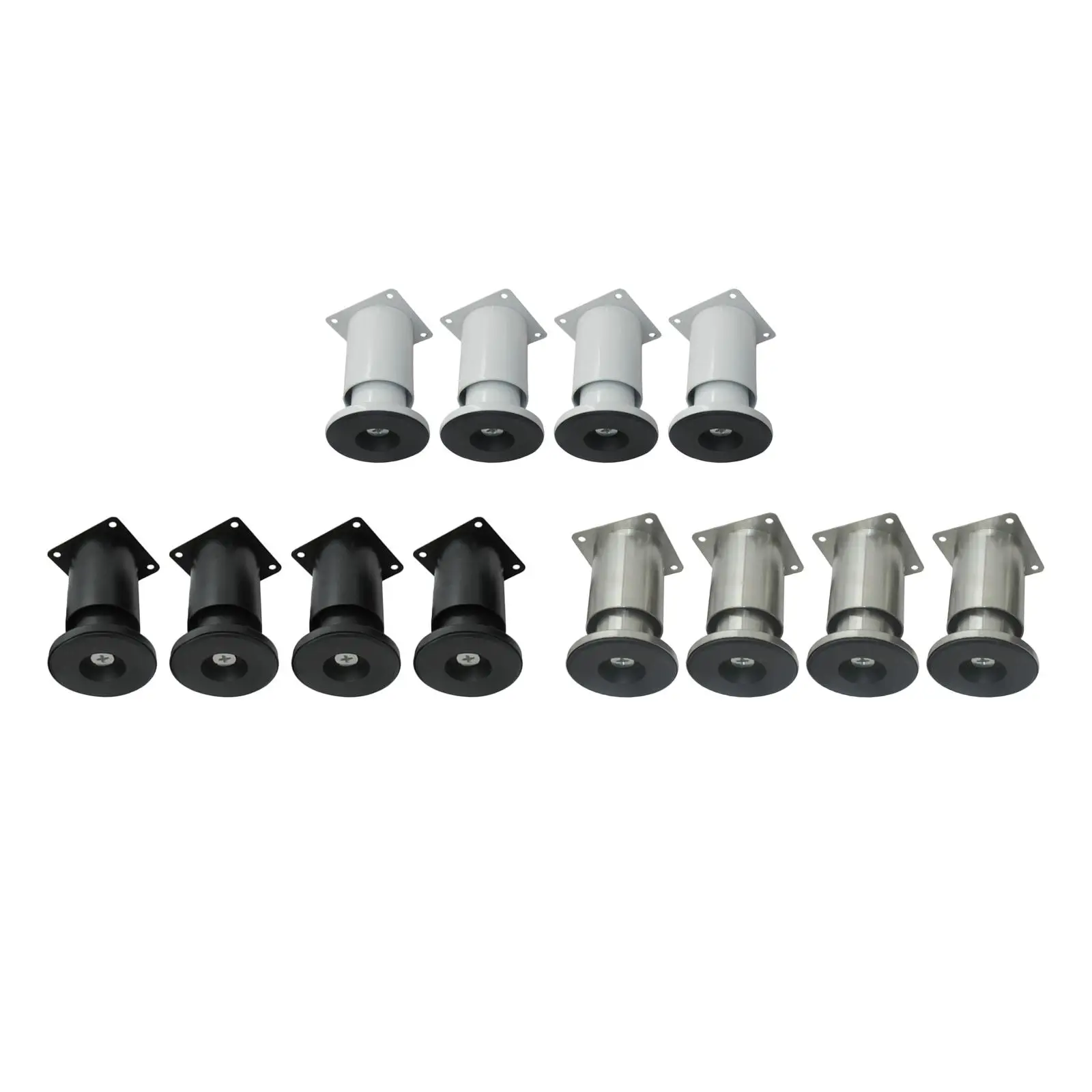 4Pcs Furniture Leg Reinforced Multipurpose with Screws Cabinet Foot Couch Legs for Wardrobes Coffee Tables Dresser Sofas Beds