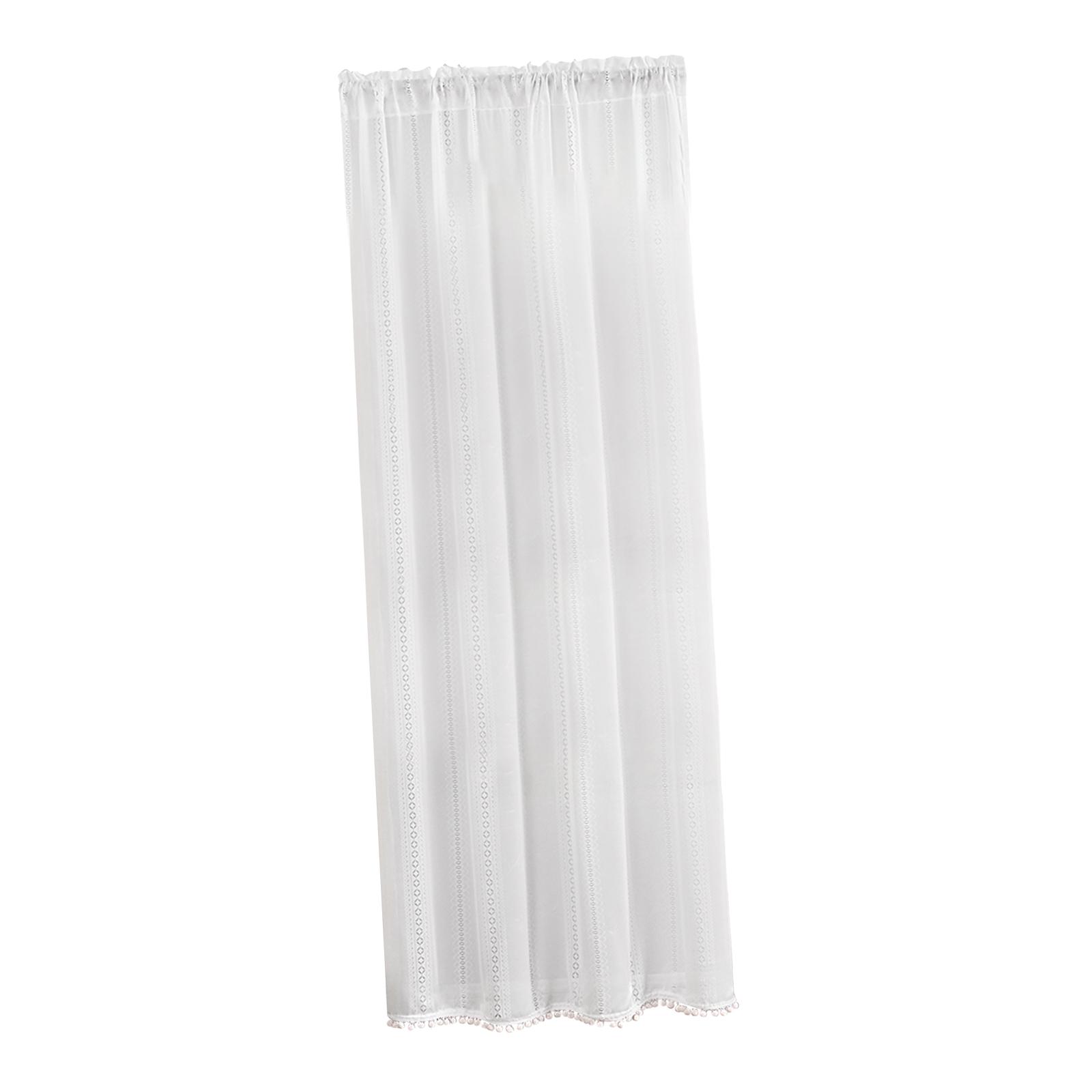 White Yarn Curtain 140Cmx175cm Sheer Voile Blinds Curtain for Farmhouse  Sliding Glass Door Window Living Room Decoration - AliExpress