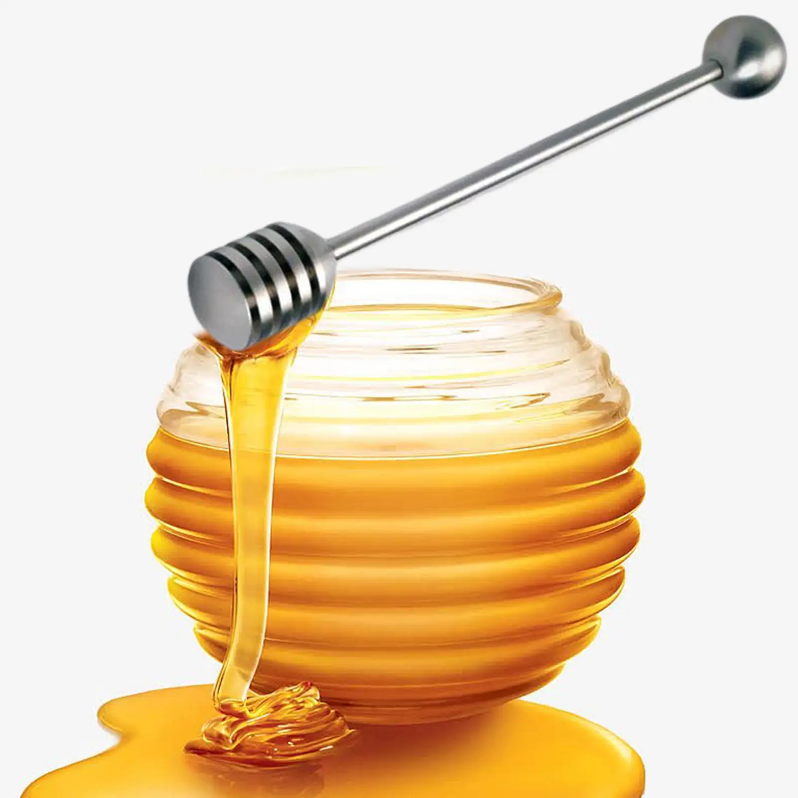 Stainless Steel Honey Dipper Rod Anti Rust Smooth and Easy to Clean Honey Dipping Tool