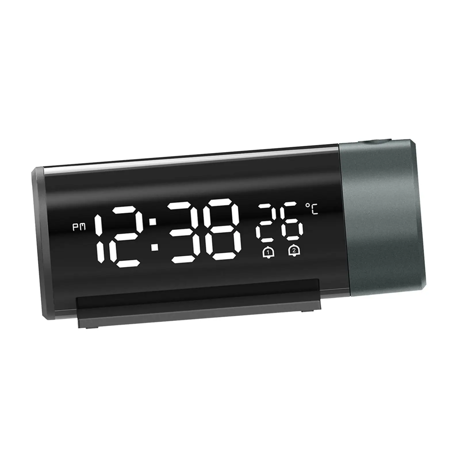 Projection Alarm Clock Rotatable Projector Clock for Children Elderly Office