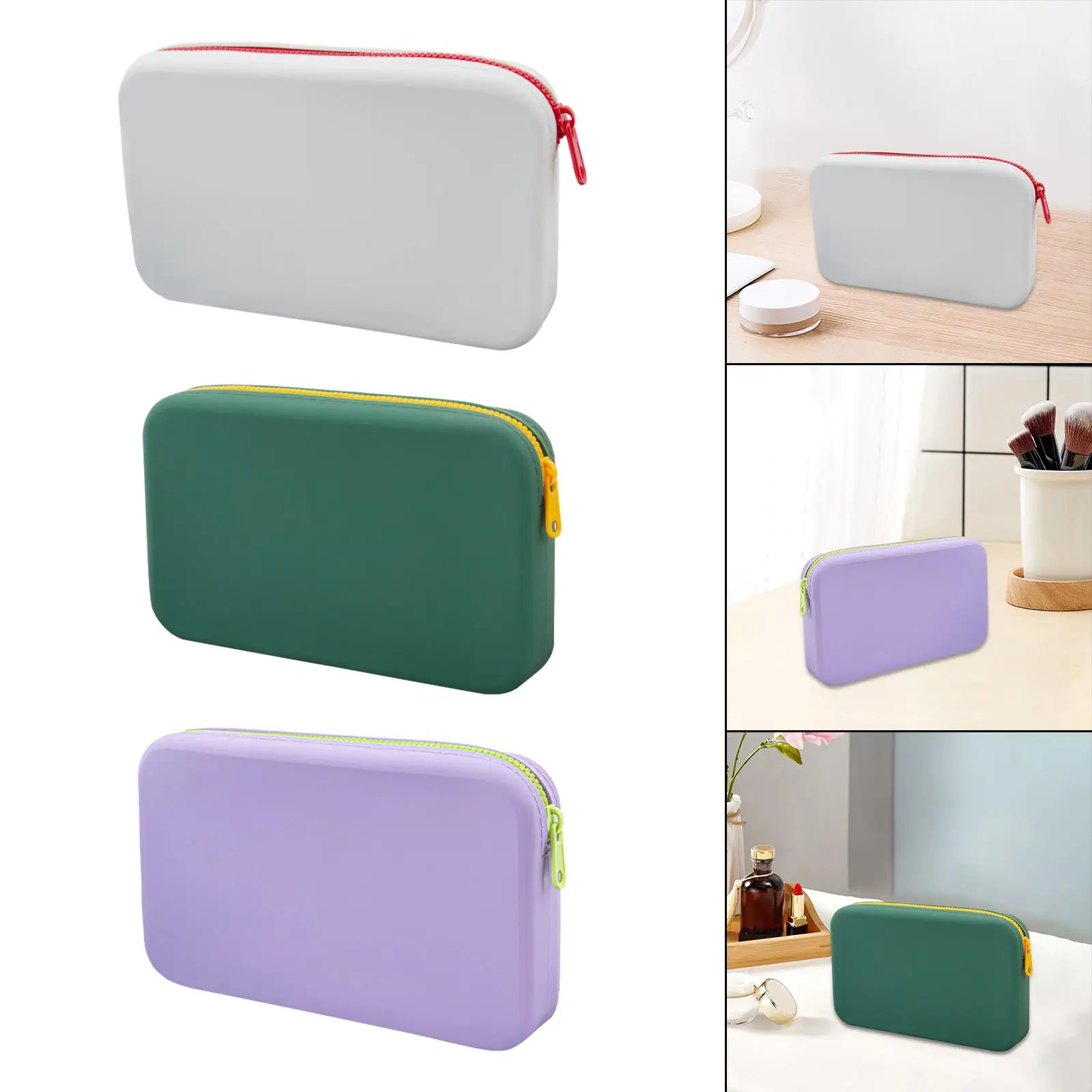 Makeup Bag Cosmetic Storage Bag Toiletry Bags Makeup Brush Holder Cosmetic Organizer for Toiletries Traveling Beach Home Gym