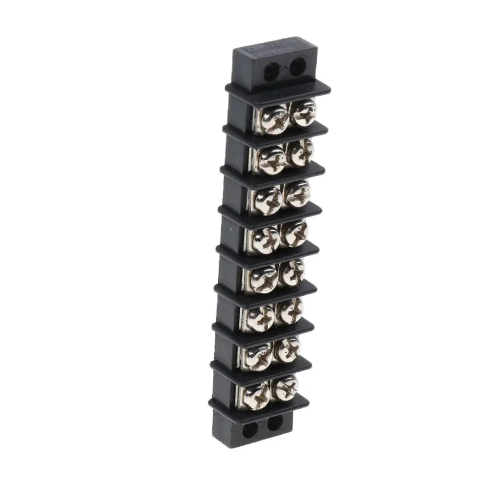 Marine  RV 8 Position 450V 30A Double Row Terminal Block Screw Bus Bar