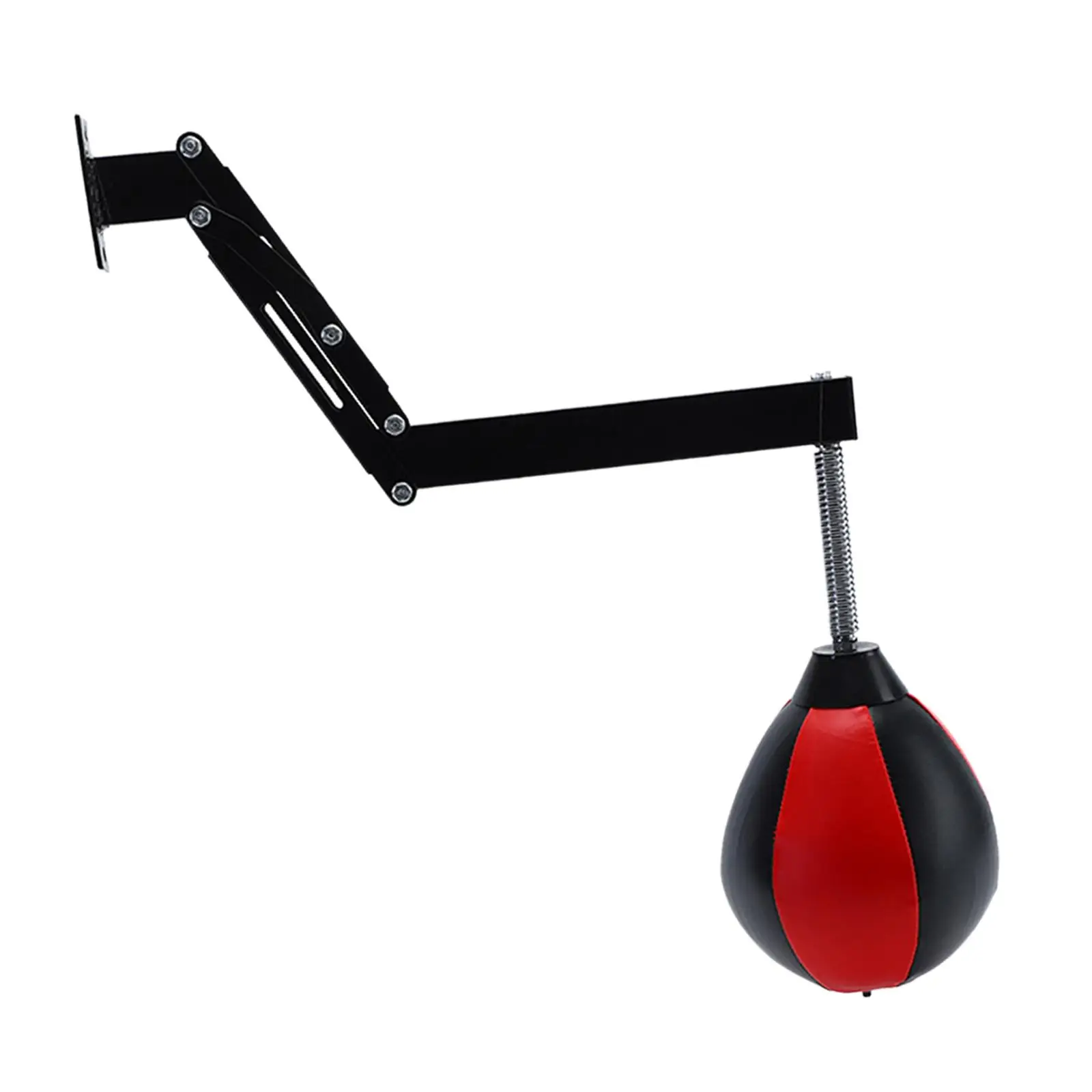 Speed Bag Height Adjustable Heavy Duty Inflatable Wall Mount Boxing Punching Bag for Fitness Sparring Training