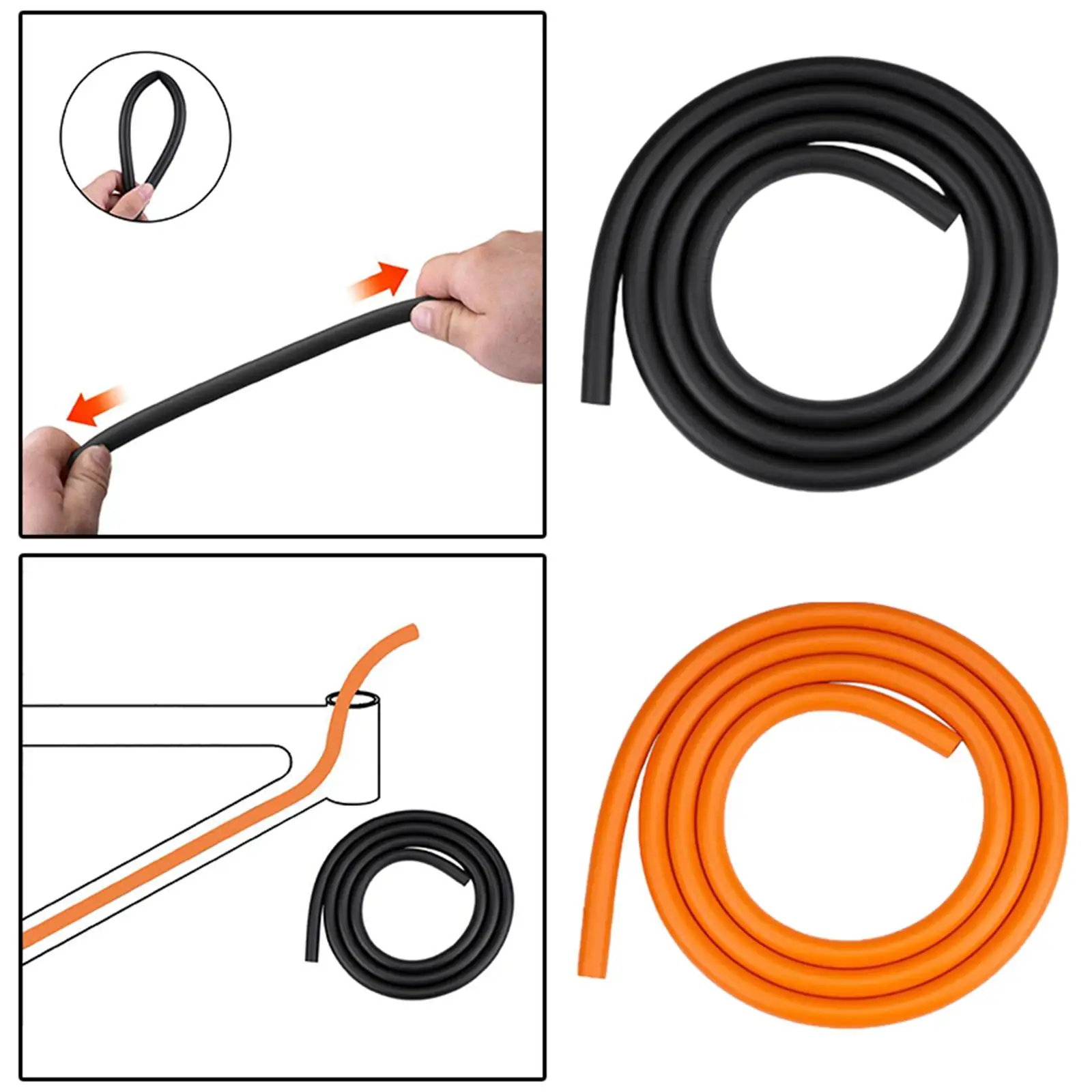 10M Bicycle Inner Line Cable Housing Damper Noise Prevention 6mm Foam Tubing Hydraulic Shifter Cable Housing for Road Bike