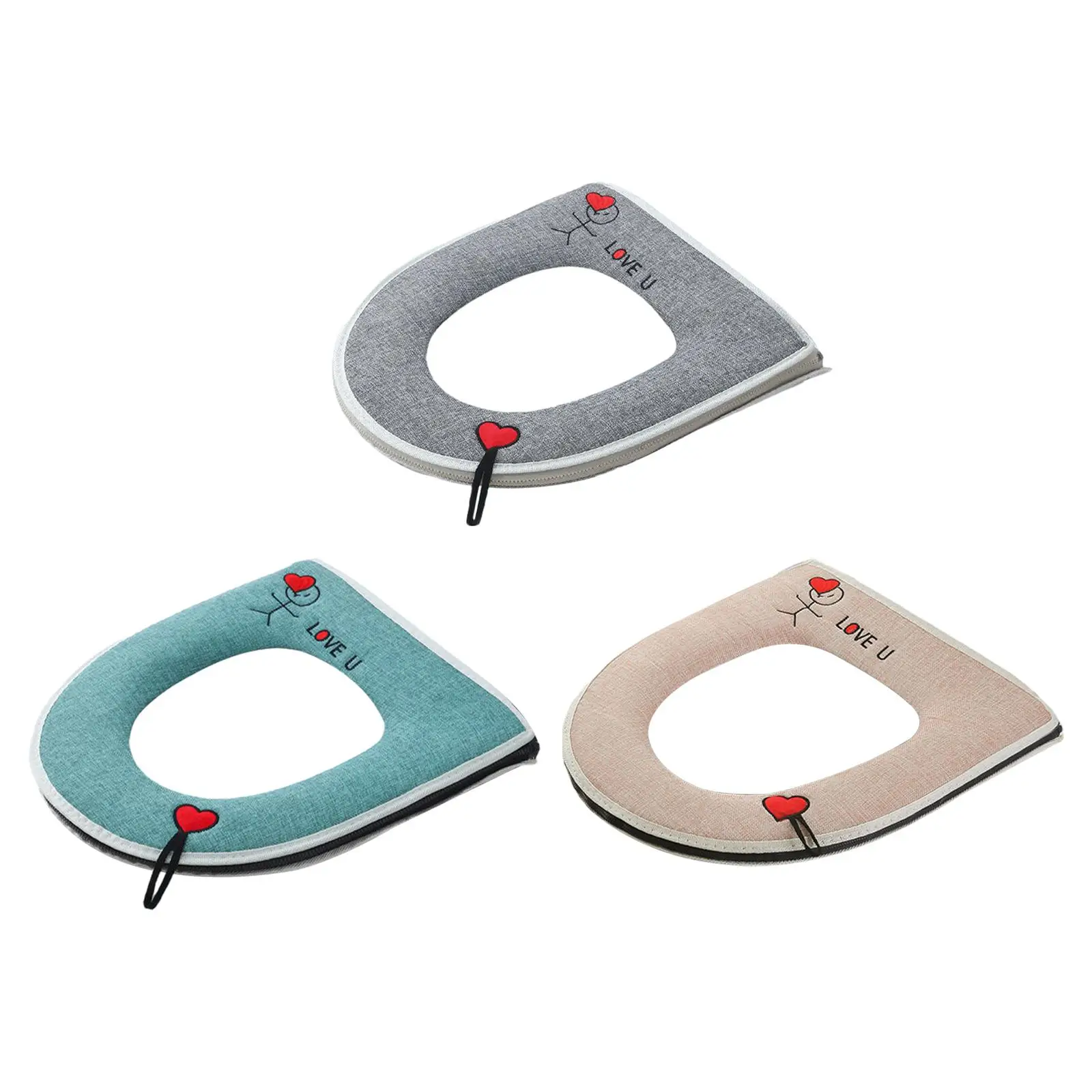 Thicken Toilet Seat Cushion Foldable Universal Toilet Seat Mat Warm Toilet Seat Covers for Bathroom Traveling Household Home