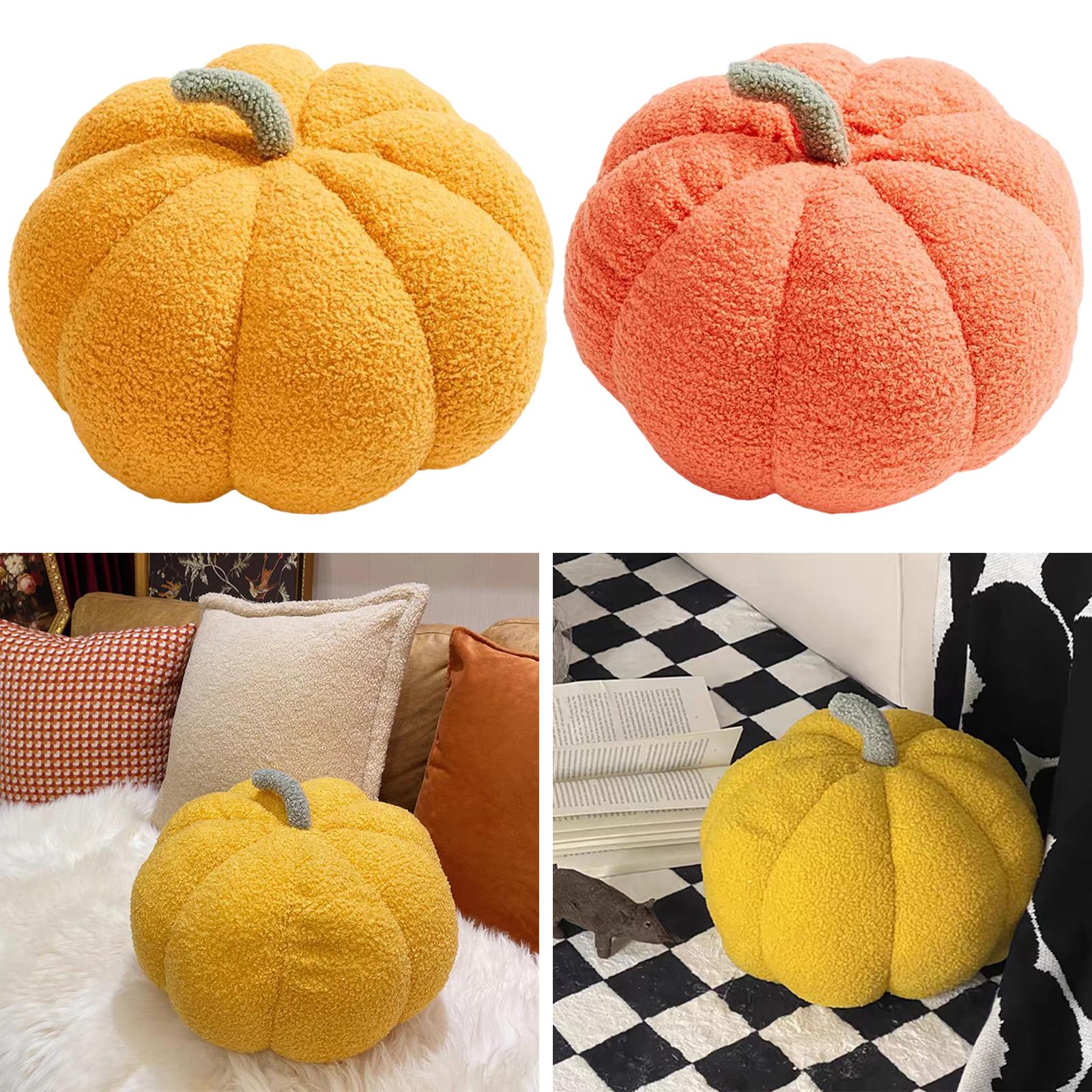 Cute Pumpkin Pillow Plush Toy Stuffed Decor Companion Gift PP Cotton Chubby Sleeping Pillow for Children Christmas Girls Office