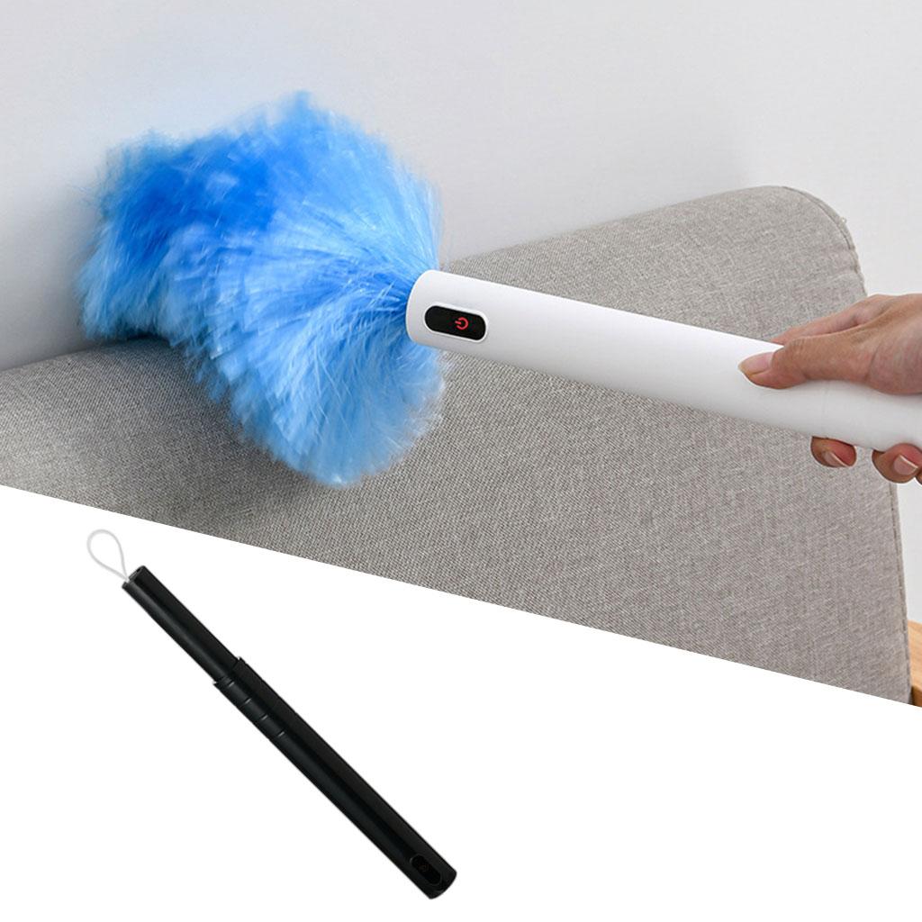 Electric Turn Duster, Practical, Extendable ,Cleaning Reusable ,Scalable Brush for fan Kitchen Bathroom Cars