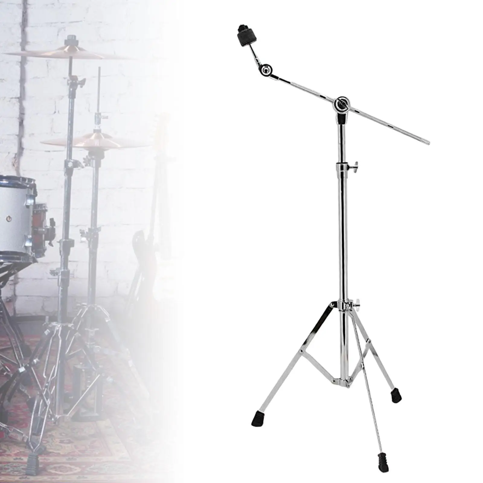 Adjustable Cymbal Stand Percussion Accessories Foldable Dual Purpose Stand for Show