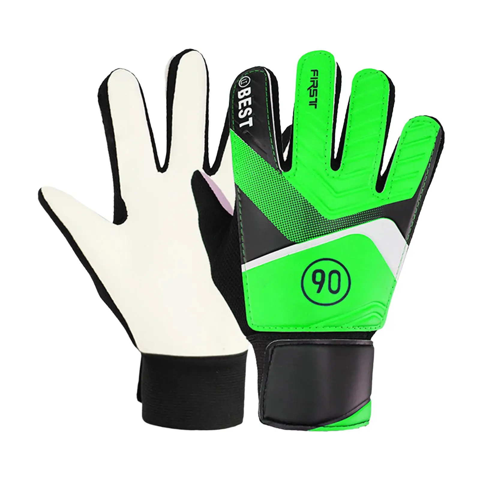 Goalkeeper Gloves Anticollision Finger Protection High Performance Match Professional Strong Grip Thickened for Kids Latex Palm