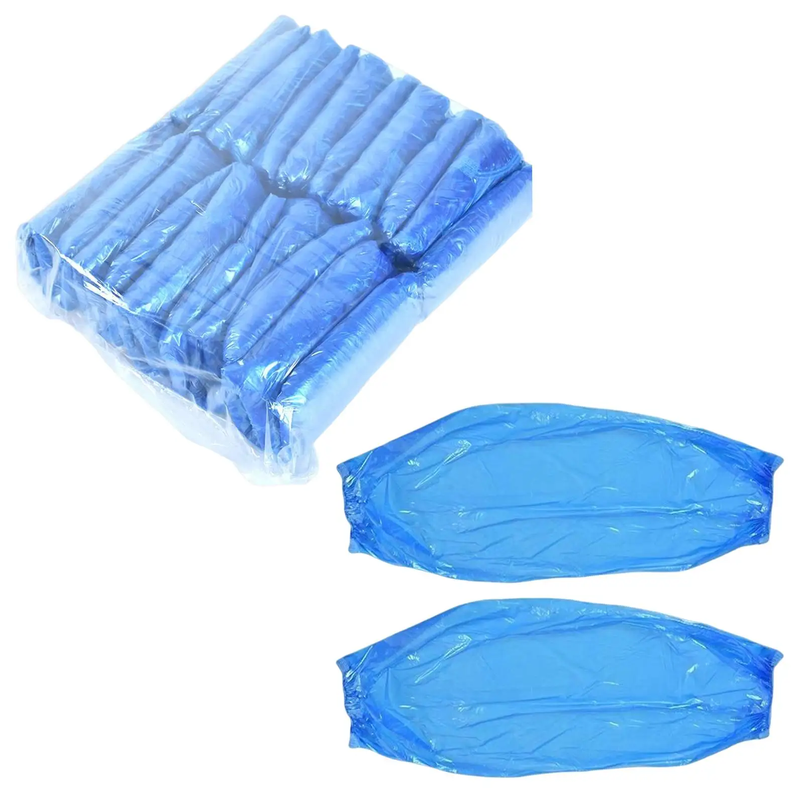 Disposable Oversleeves Covers Protection with Elastic Wrist PE Arm Sleeves Covers for Construction Indoor Outdoor Car Washing