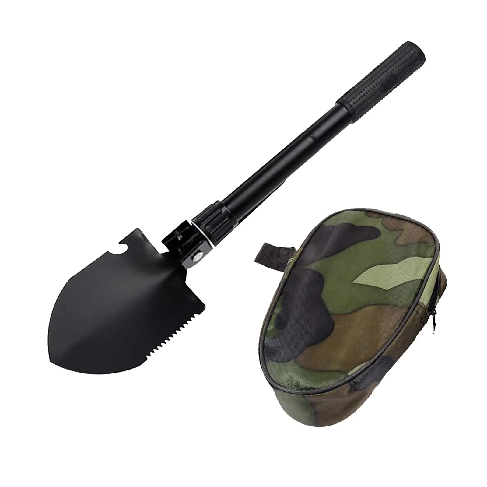 Metal Detector Shovel w/ Handle & Carry Bag, Spade for Detecting Tool