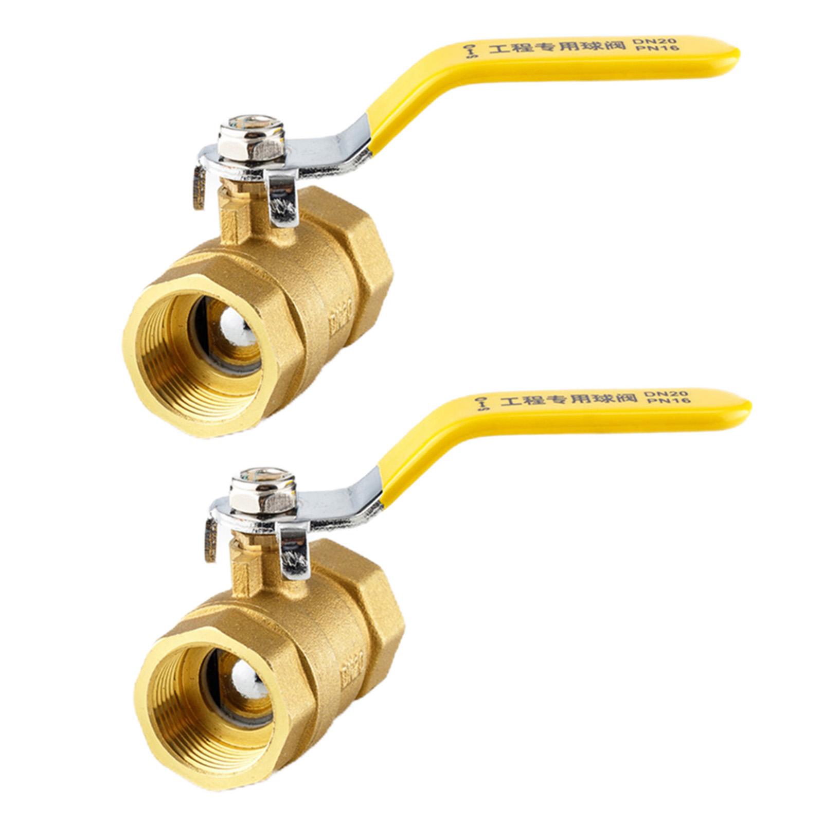 Shutoff Brass Ball Valve Dual Direction Heavy Duty Connector Switch for Plumbing Pumps
