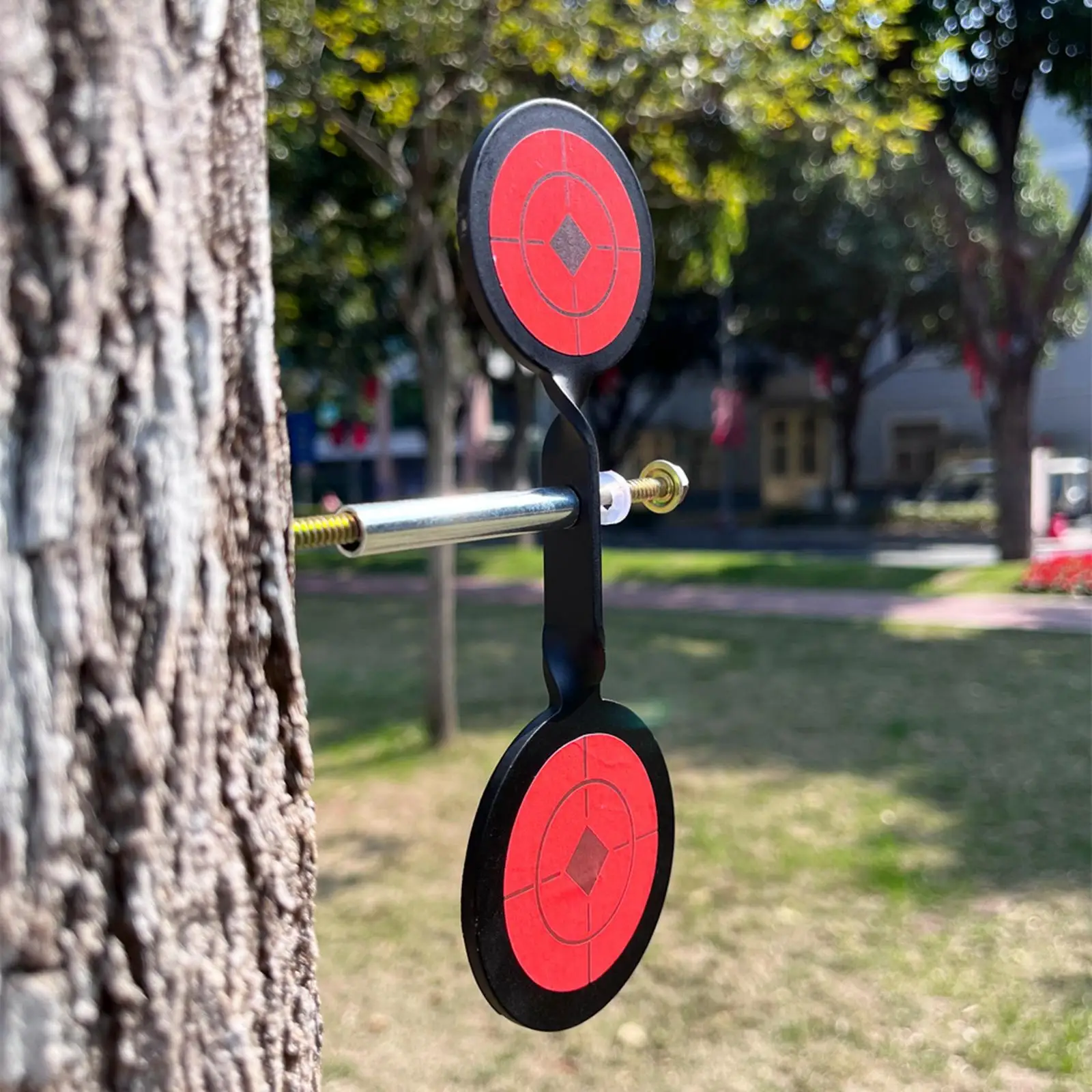 Shooting Target Reset Spinner 360 Degree Rotation Tree Mount Garden Yard Resetting Target for Practice Hunting Outdoor Training