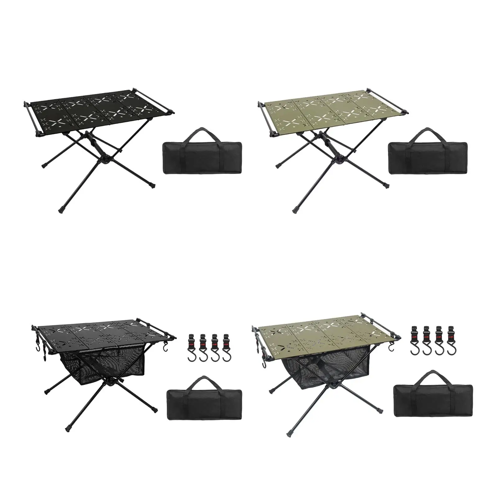 Foldable Camping Table Aluminum Alloy Outdoor Table Beach Table Ultralight Desk for Garden Backpacking Backyard Yard BBQ