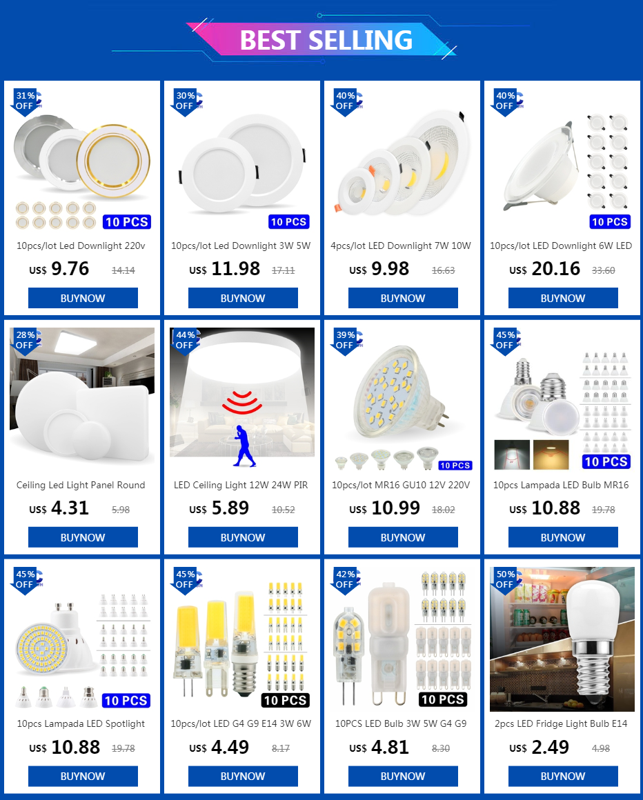 Luzes embutidas de LED