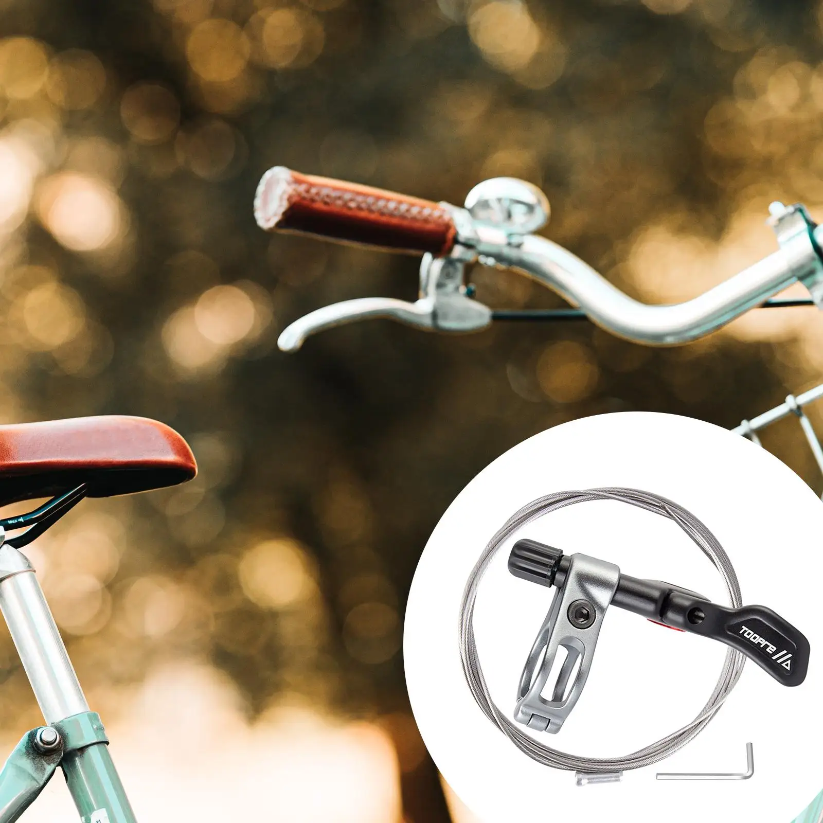 MTB Bike Seatpost Dropper Remote Control Lever Aluminum Alloy Accessories