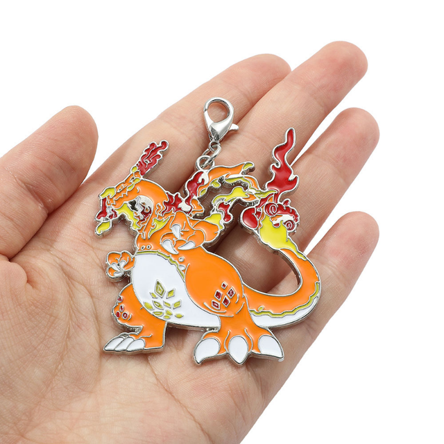 Pokemon Rubber Reel Key Chain ( Charizard ) Pocket Monster Character Charm  New