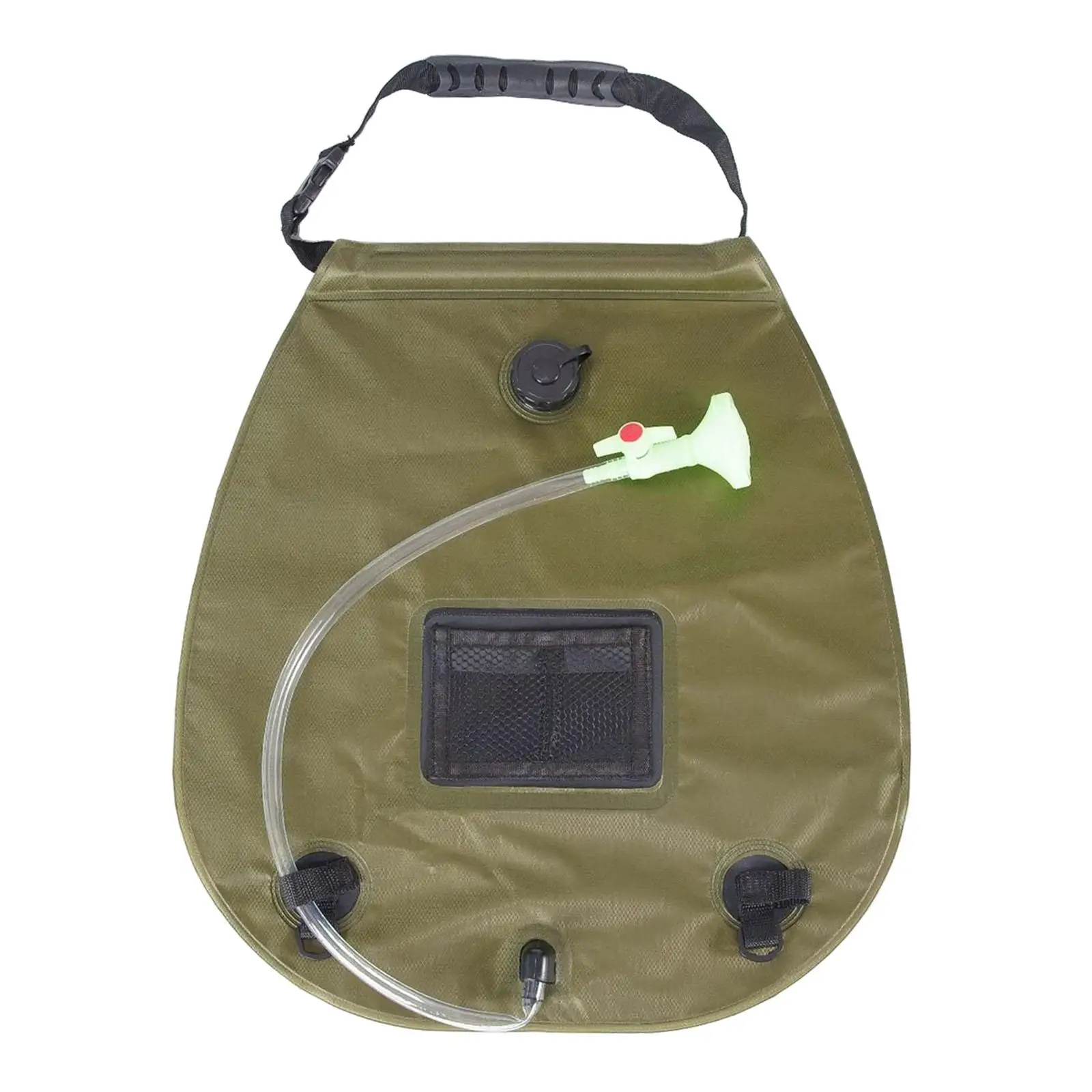 Lightweight Camping Shower Bladder Switchable  5 gallons Camp Bag
