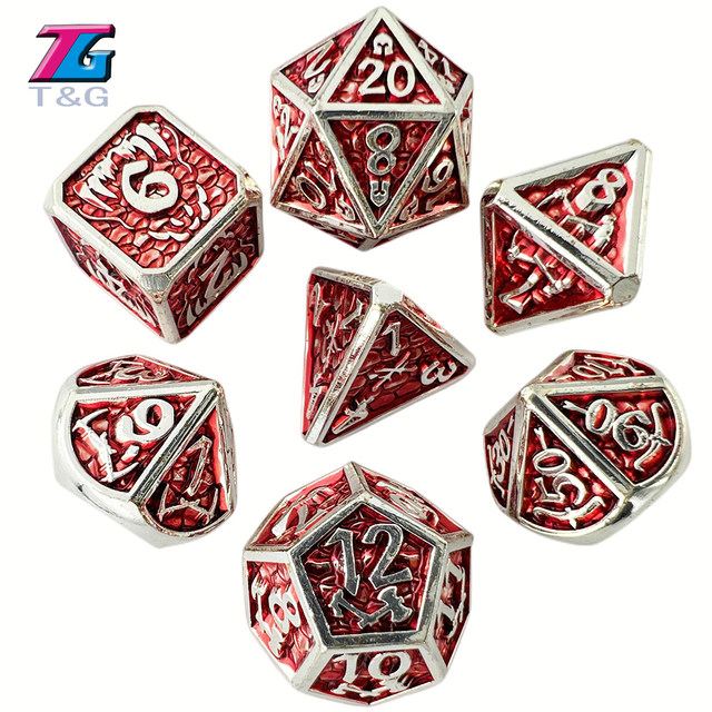 DND Table Game Metal Dice Sets Dadi Skull Polyhedral Dnd Miniatures Mtg Rpg  D20 D12 D10 D8 D6 D4 Warhammer Figures Blue Color - AliExpress