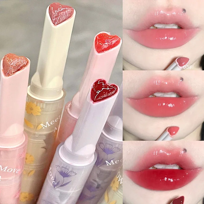 Best of Water-light Mirror Lip Glaze Glitter Lip Tint Long Lasting Moisturising Love Heart Shape Solid Lipstick Pen Lips Makeup Cosmetic Reviews & Tips