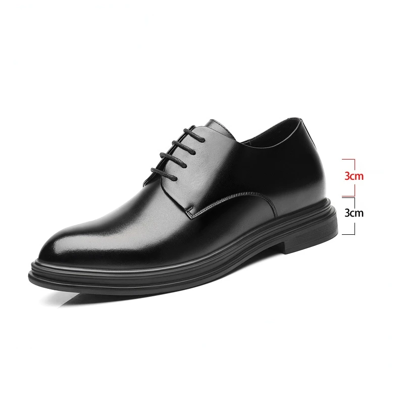 formal vestido aumento sapatos de couro masculino