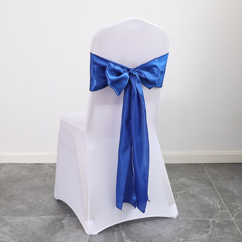 Description Picture 4 of itemAdvance Stretch Spandex Satin Sashes Bows Chair Cover for Wedding Baby Shower Banquet Party Church Ceremony Decorations