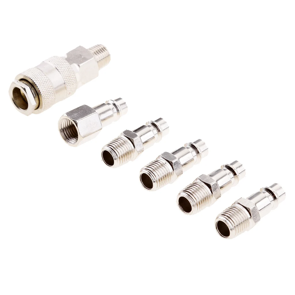 1/4`` BSP Air Compressor Coupler Fittings Line Hose Connector Quick Release
