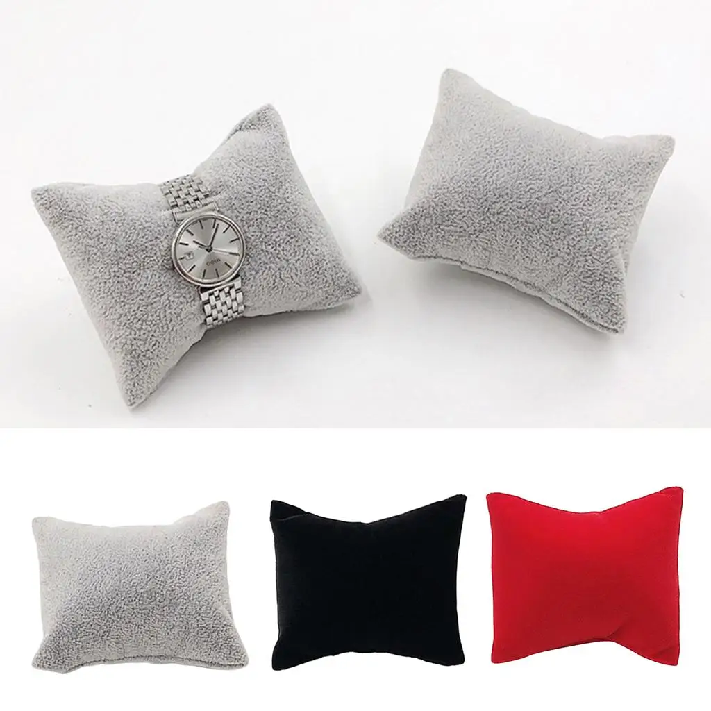 Jewelry Display Pillow Velvet Bracelets Bangles Watch  Cushion 8x7cm 