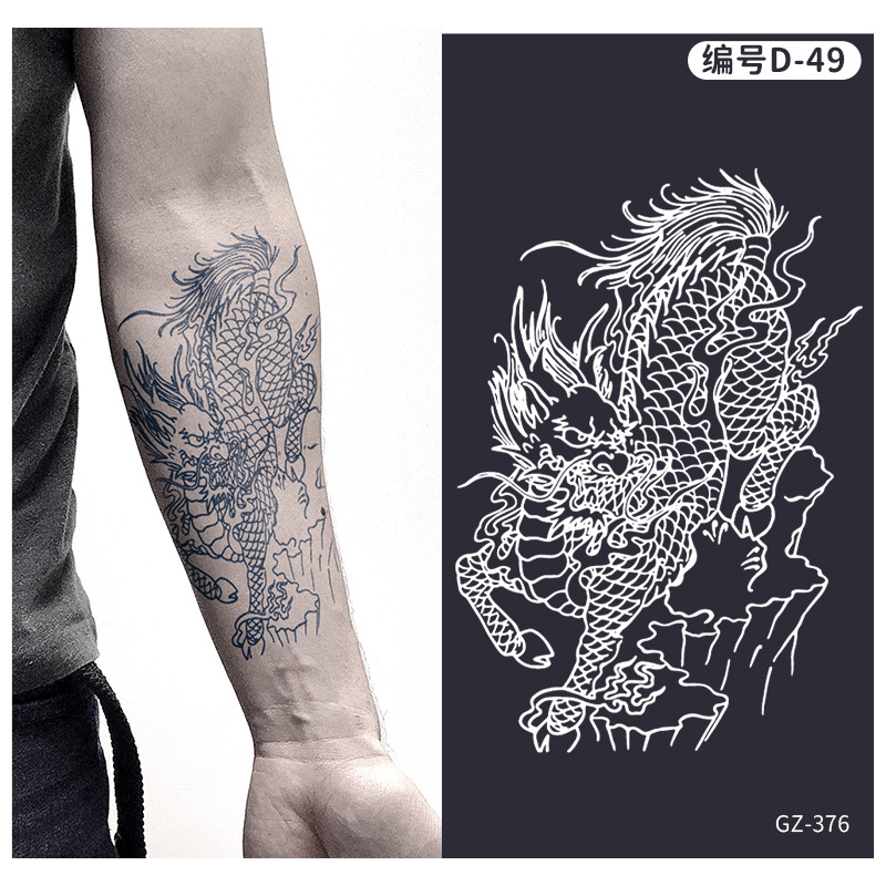 Best of Lasting 15 Days Herbal Tattoo Stickers Juice Gradient Semi-permanent Fake Tattoo Waterproof Shiny Cool Flower Arm Men Women Reviews & Tips