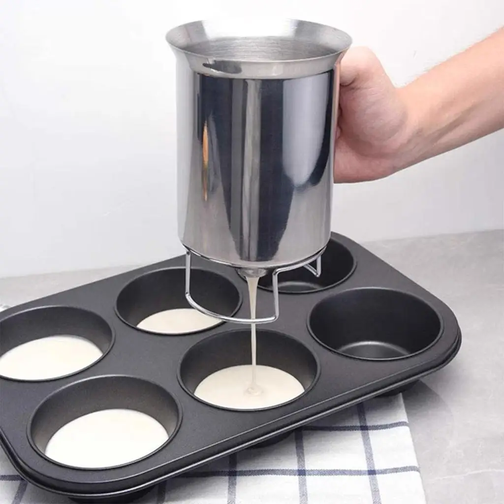 Pancake Cupcake Batter Dispenser Tool - Great for Cupcakes Muffins Creeps Cakes