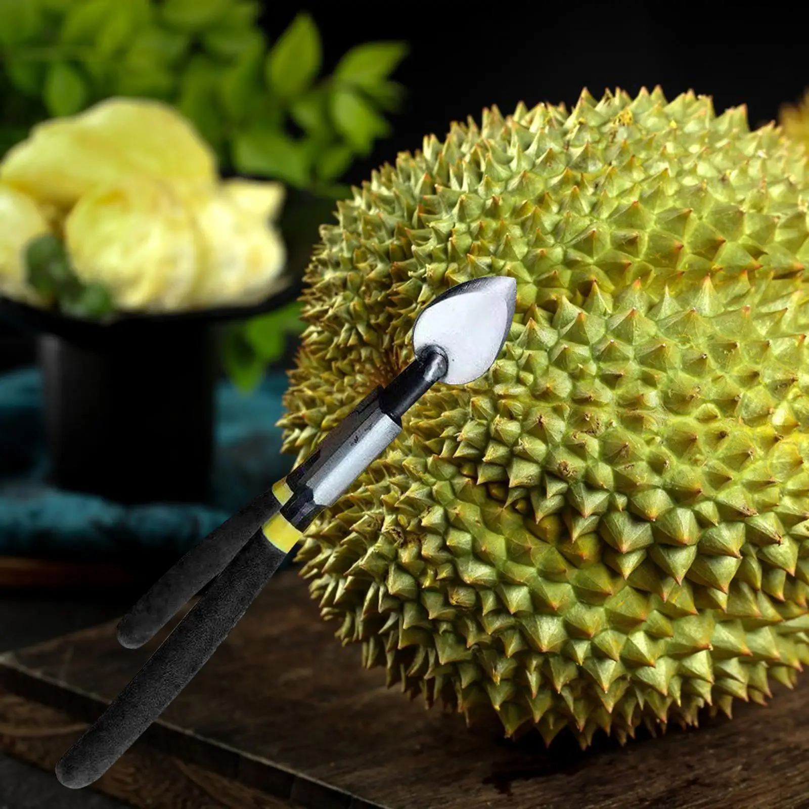 Durable Durian Opener Rustproof Peeling Smooth Manual Durian Shelling Machine for Kitchen Restaurant Cooking Household Utensils