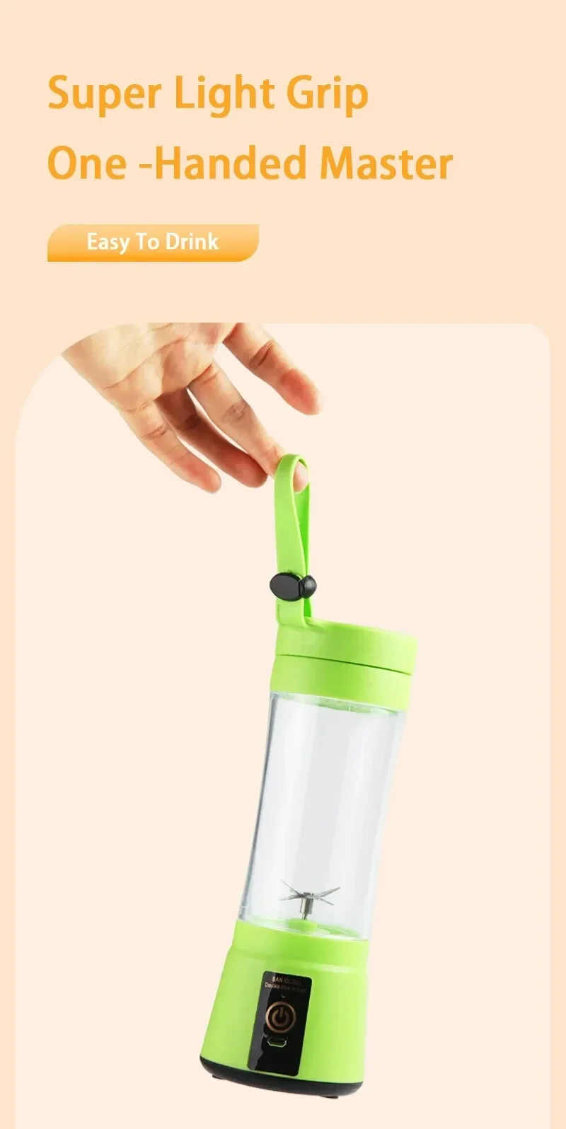 Title 7, Portable Fruit Juice Blenders Summer Personal E...