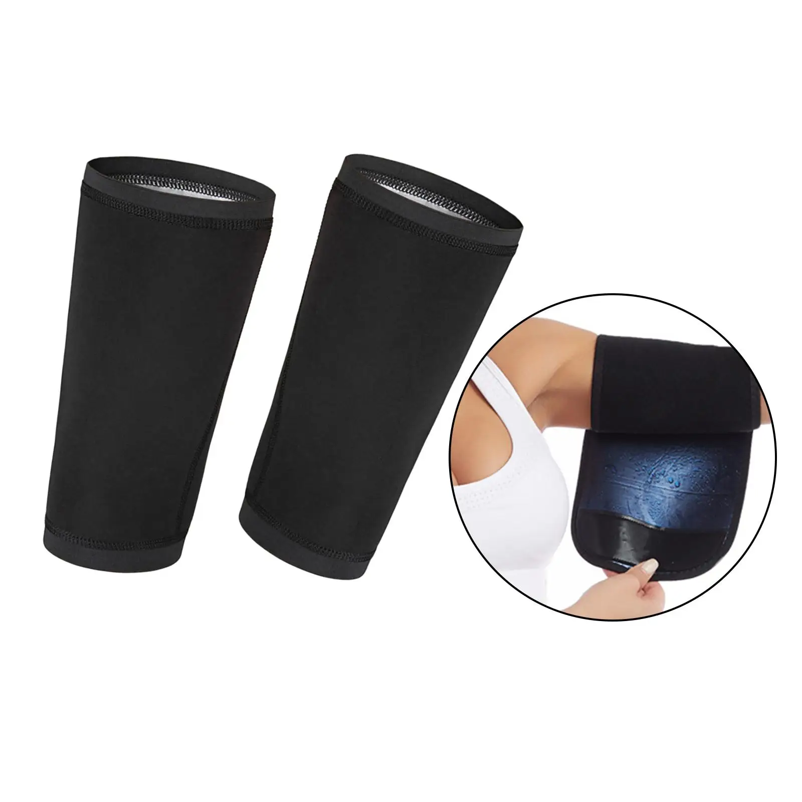 Arm  for  - Arm Slimmers for  Pair Neoprene Sauna sleeves  Wraps Sweat Arm Bands 