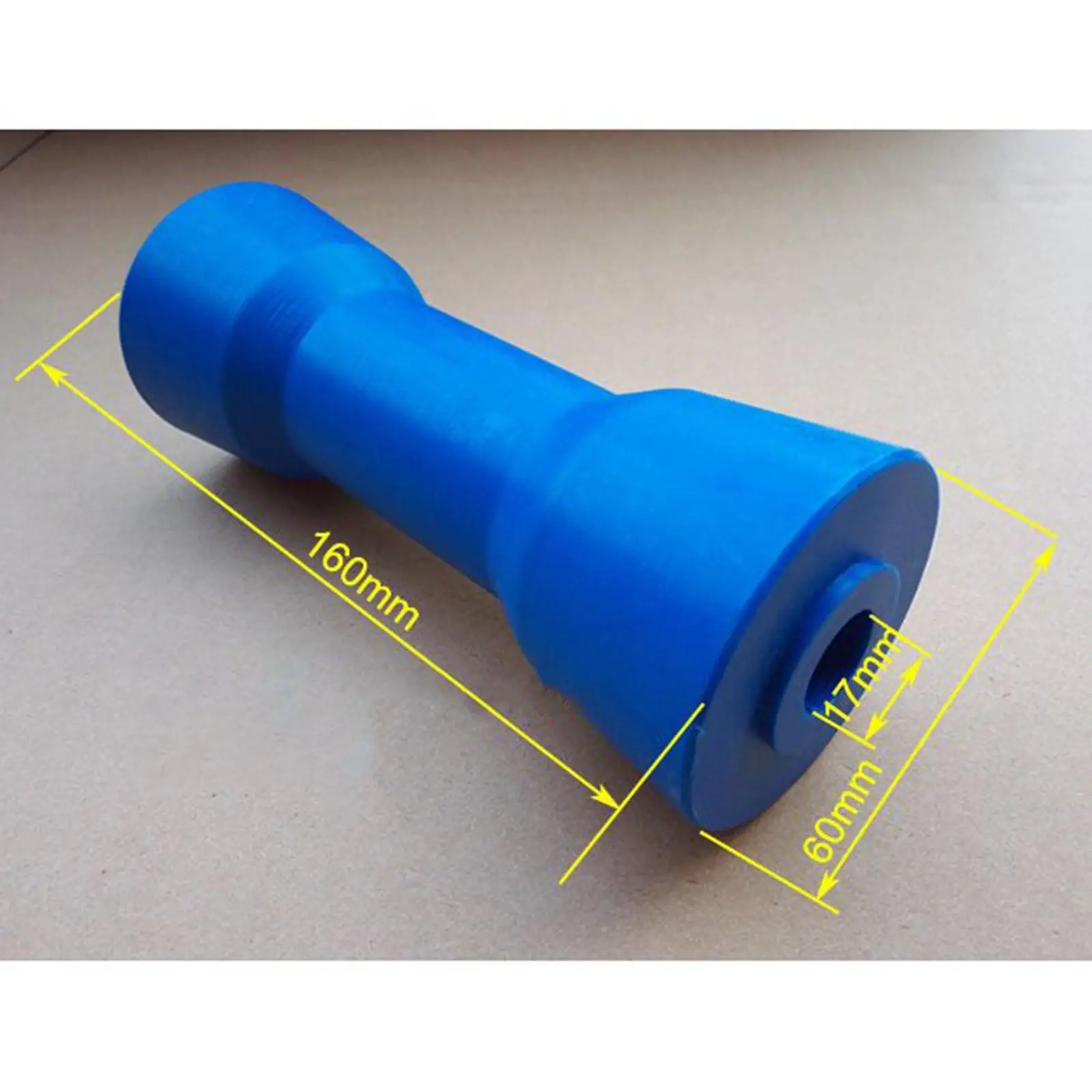 Heavy Duty Boat Trailer Keel Roller Assembly 160mm 17mm Bore Bow Roller for Dinghy Boat Trailers Hardware