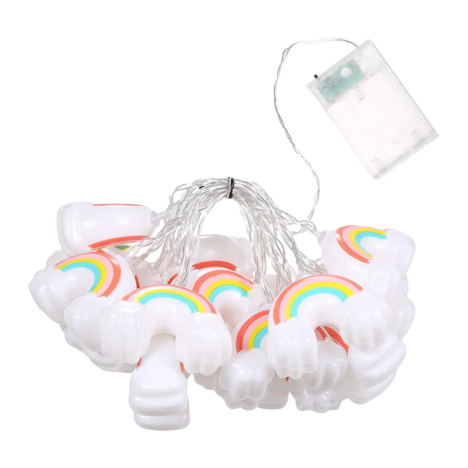 LED Rainbow String Lights Fairy Lights Decorative DIY Waterproof Lamp for Indoor Bedroom Outdoor Yard Birthday Nursery Supplies
