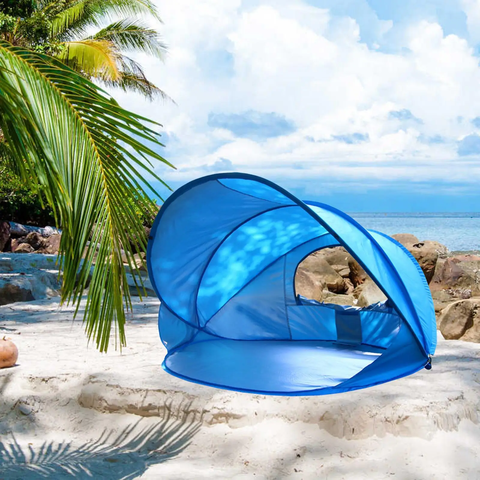 Pop up Beach Tent Sun Shelter 2-3 Person Canopy 51x51x41inch Large Mesh Window Spacious Space Sturdy Waterproof Camping Tent