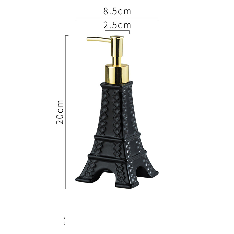 Ceramic Eiffel Tower Liquid Soap Dispenser